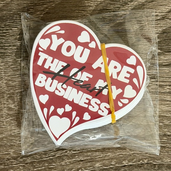 Other - (50) YOU ARE THE HEART OF MY BUSINESS Appreciation Thankyou Cards